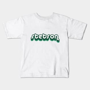 stetson retro bubble Kids T-Shirt